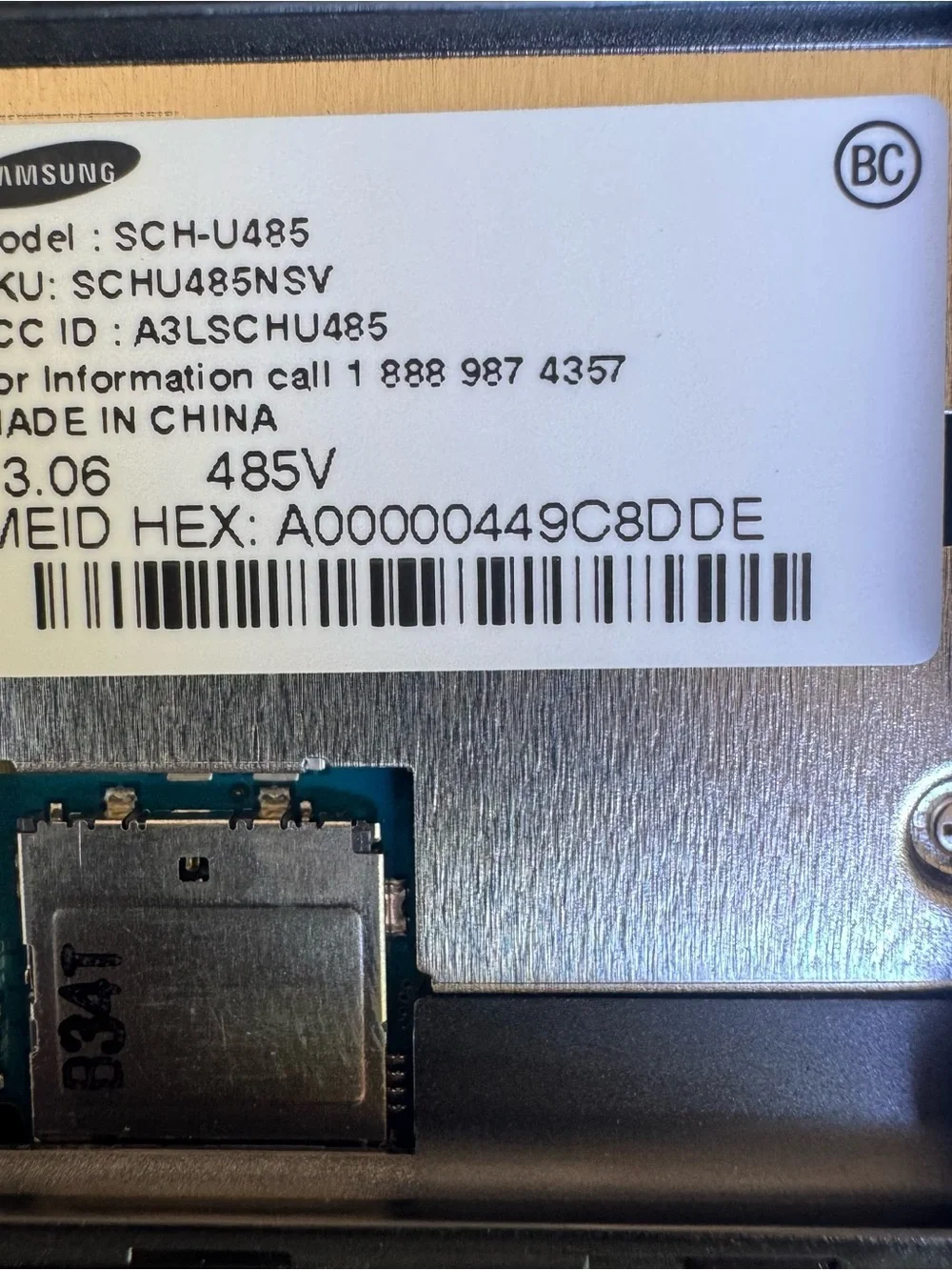 Samsung Intensity SCH-U485 Verizon Black Slide QWERTY Cell Phone‎ Parts Repair